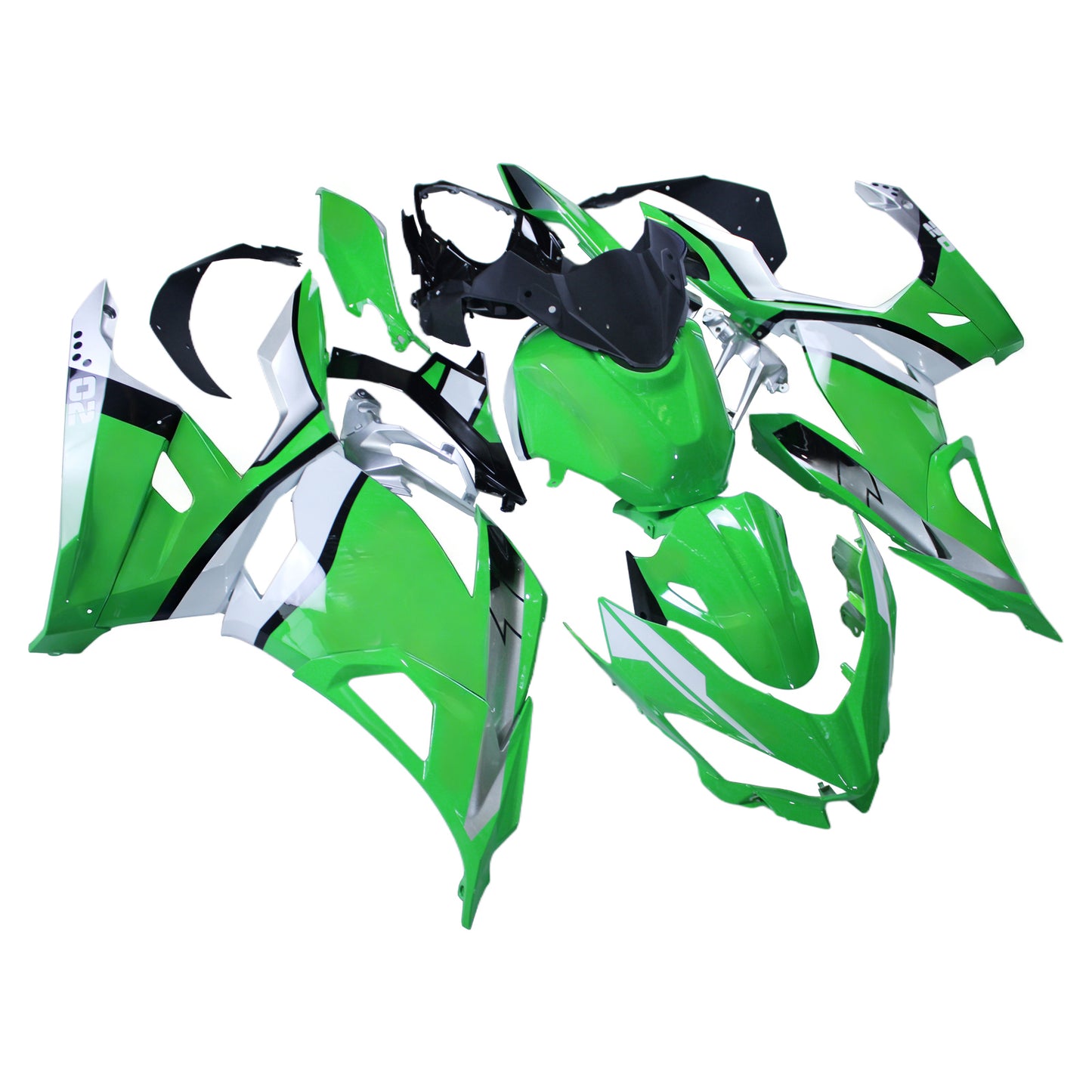 Amotopart Kawasaki EX400 Ninja400 2018-2023 Kit Carenatura Carrozzeria Plastica ABS
