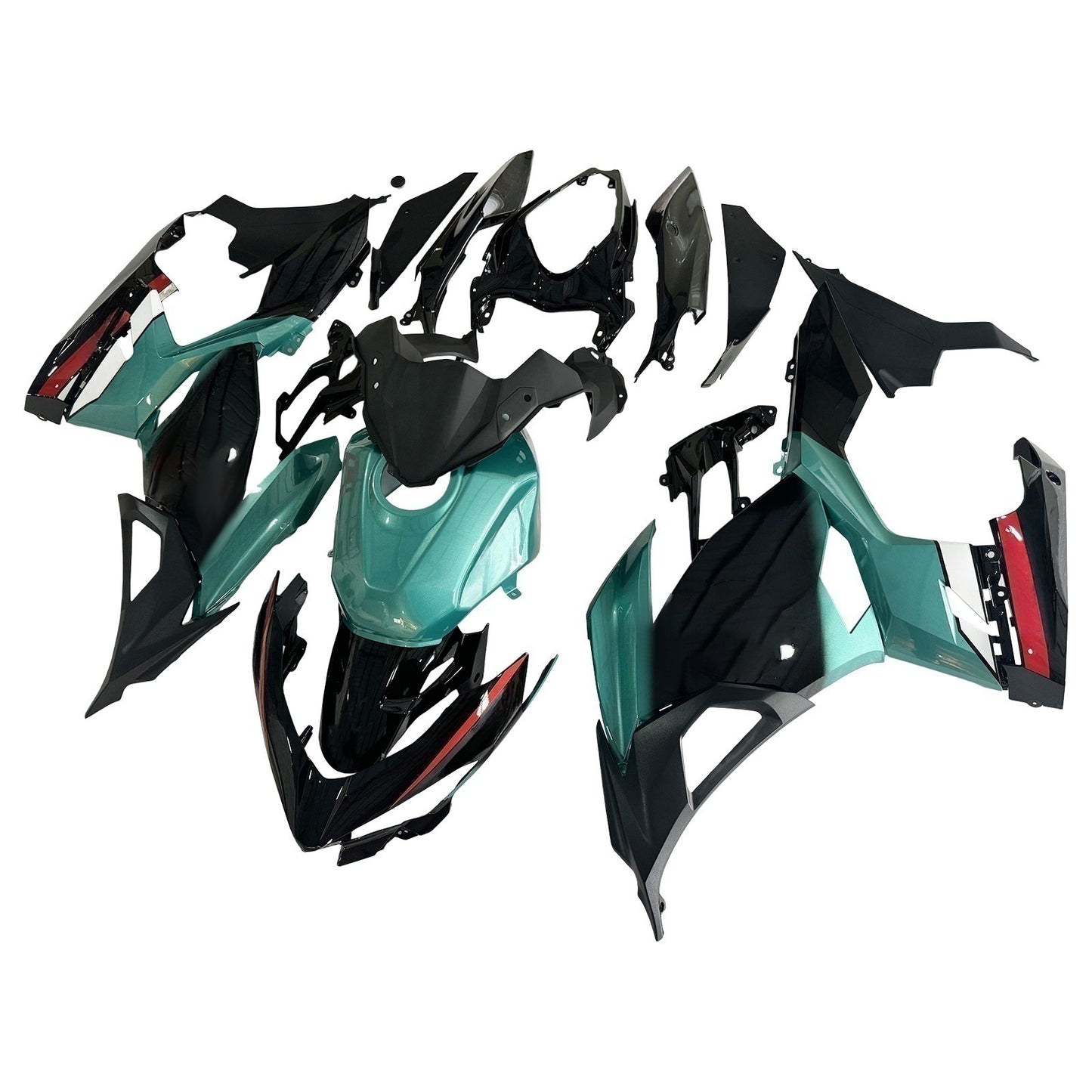 Amotopart Kawasaki EX400 Ninja400 2018-2023 Kit Carenatura Carrozzeria Plastica ABS