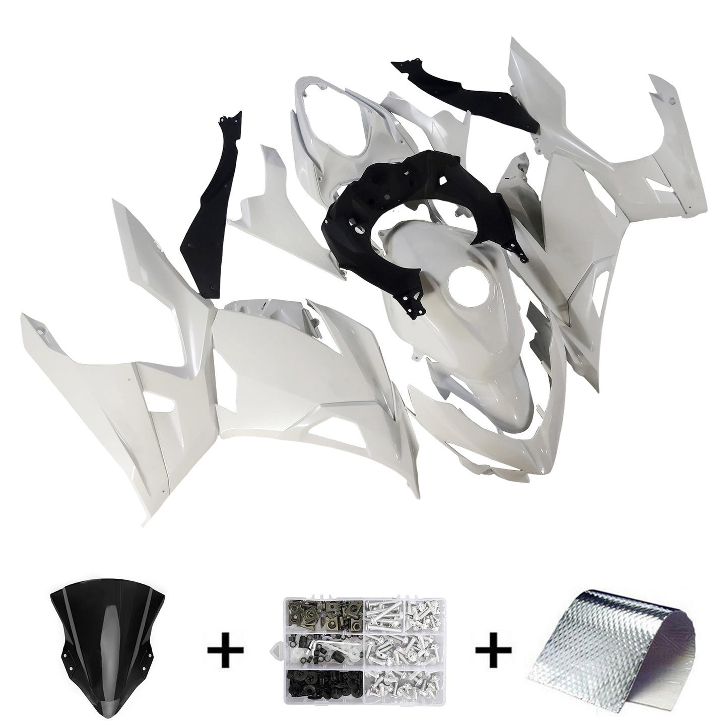 Amotopart Kawasaki EX400 Ninja400 2018-2023 Kit Carenatura Carrozzeria Plastica ABS