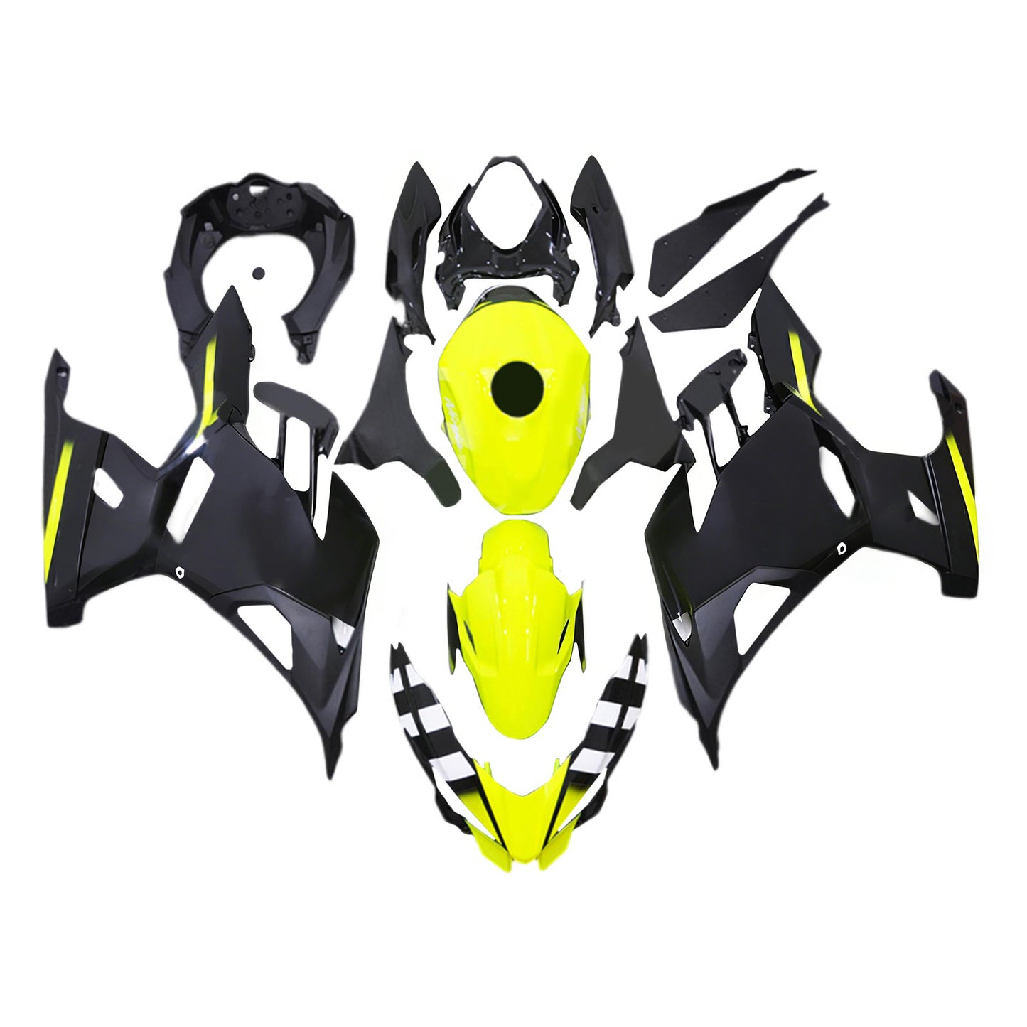 Amotopart Kawasaki EX400 Ninja400 2018-2023 Kit Carenatura Carrozzeria Plastica ABS