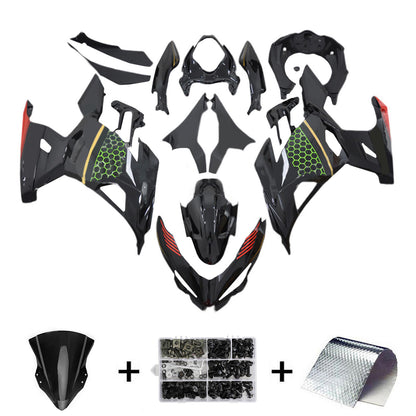 Amotopart Kawasaki EX400 Ninja400 2018-2023 Kit Carenatura Carrozzeria Plastica ABS