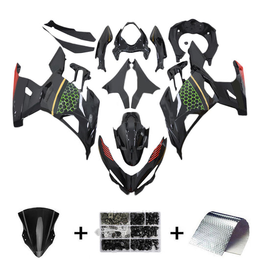 Amotopart Kawasaki EX400 Ninja400 2018-2023 Kit Carenatura Carrozzeria Plastica ABS