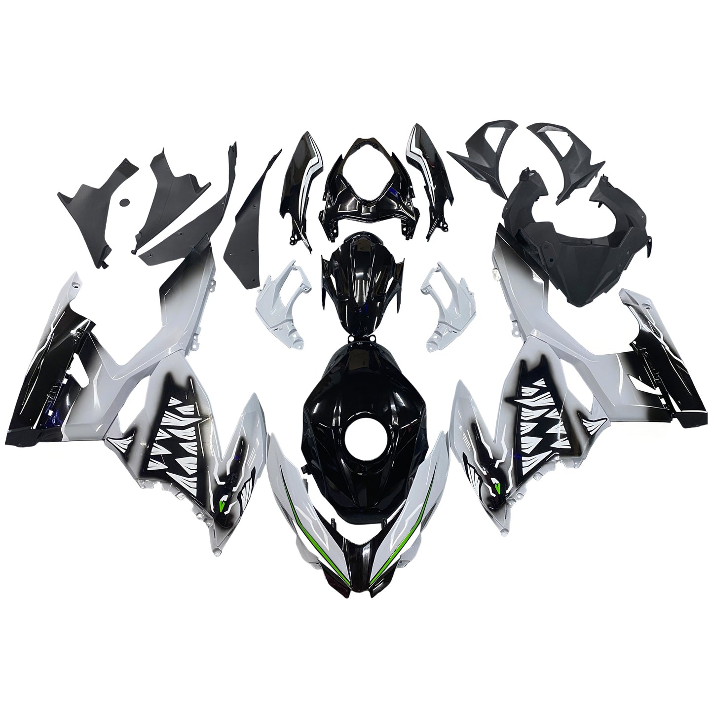 Amotopart Kawasaki EX400 Ninja400 2018-2023 Kit Carenatura Carrozzeria Plastica ABS