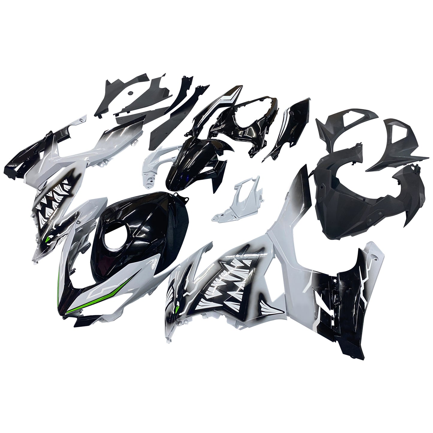 Amotopart Kawasaki EX400 Ninja400 2018-2023 Kit Carenatura Carrozzeria Plastica ABS
