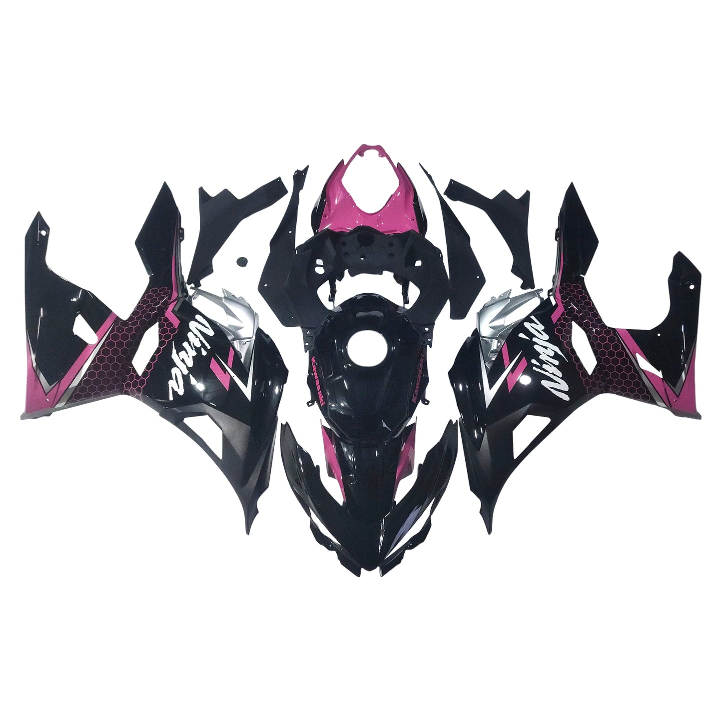 Amotopart Kawasaki EX400 Ninja400 2018-2023 Kit Carenatura Carrozzeria Plastica ABS