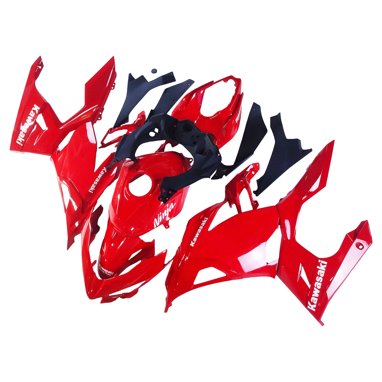 Amotopart Kawasaki EX400 Ninja400 2018-2023 Kit Carenatura Carrozzeria Plastica ABS