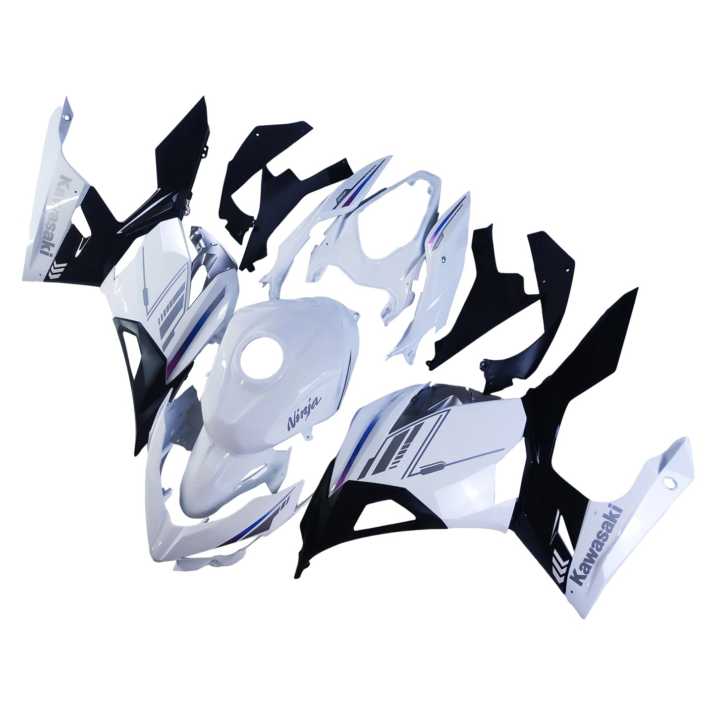 Amotopart Kawasaki EX400 Ninja400 2018-2023 Kit Carenatura Carrozzeria Plastica ABS