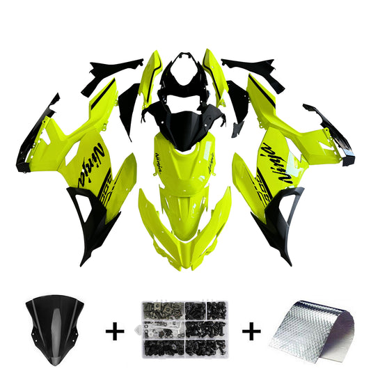 Amotopart Kawasaki EX400 Ninja400 2018-2023 Kit Carenatura Carrozzeria Plastica ABS