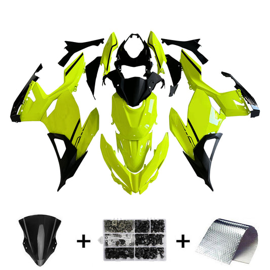 Amotopart Kawasaki EX400 Ninja400 2018-2023 Kit Carenatura Carrozzeria Plastica ABS