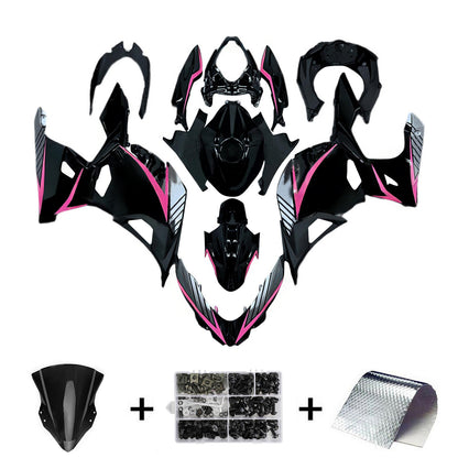 Amotopart Kawasaki EX400 Ninja400 2018-2023 Kit Carenatura Carrozzeria Plastica ABS