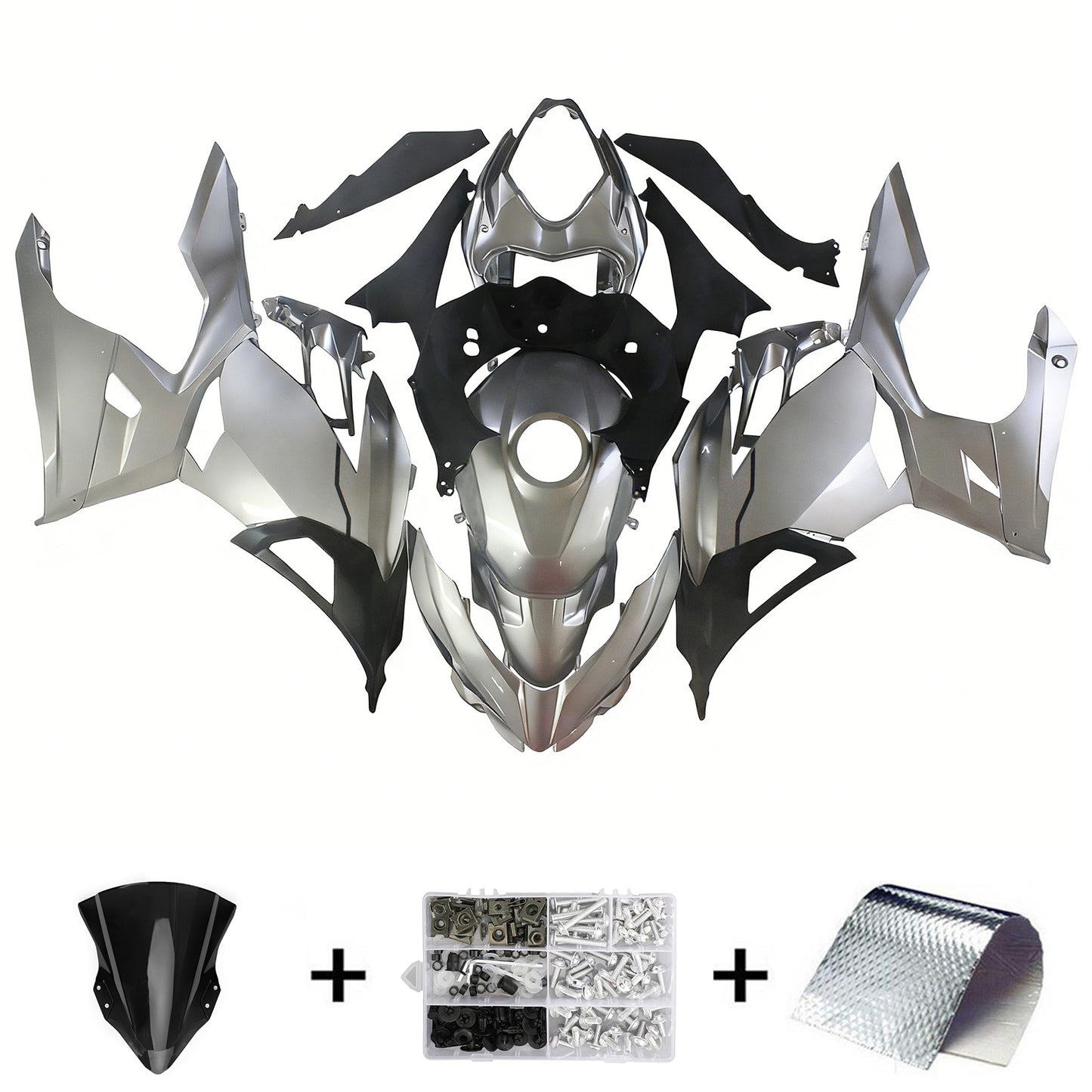 Amotopart Kawasaki EX400/Ninja400 2018-2023 Kit Carena Carrozzeria Plastica ABS