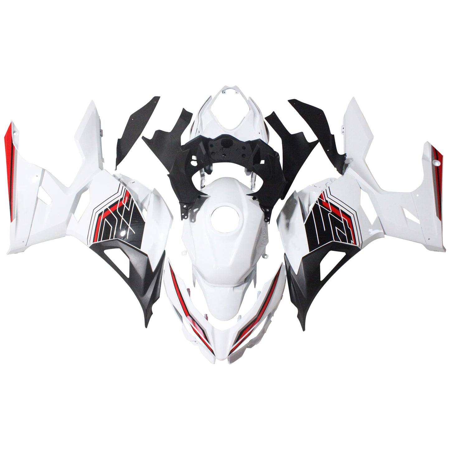 Amotopart Kawasaki EX400/Ninja400 2018-2023 Kit Carena Carrozzeria Plastica ABS