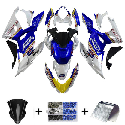 Amotopart Kawasaki EX400/Ninja400 2018-2023 Kit Carena Carrozzeria Plastica ABS