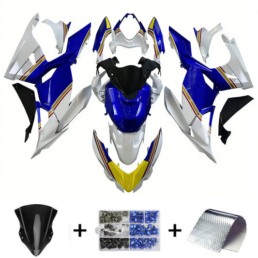 Amotopart Kawasaki EX400/Ninja400 2018-2023 Kit Carena Carrozzeria Plastica ABS