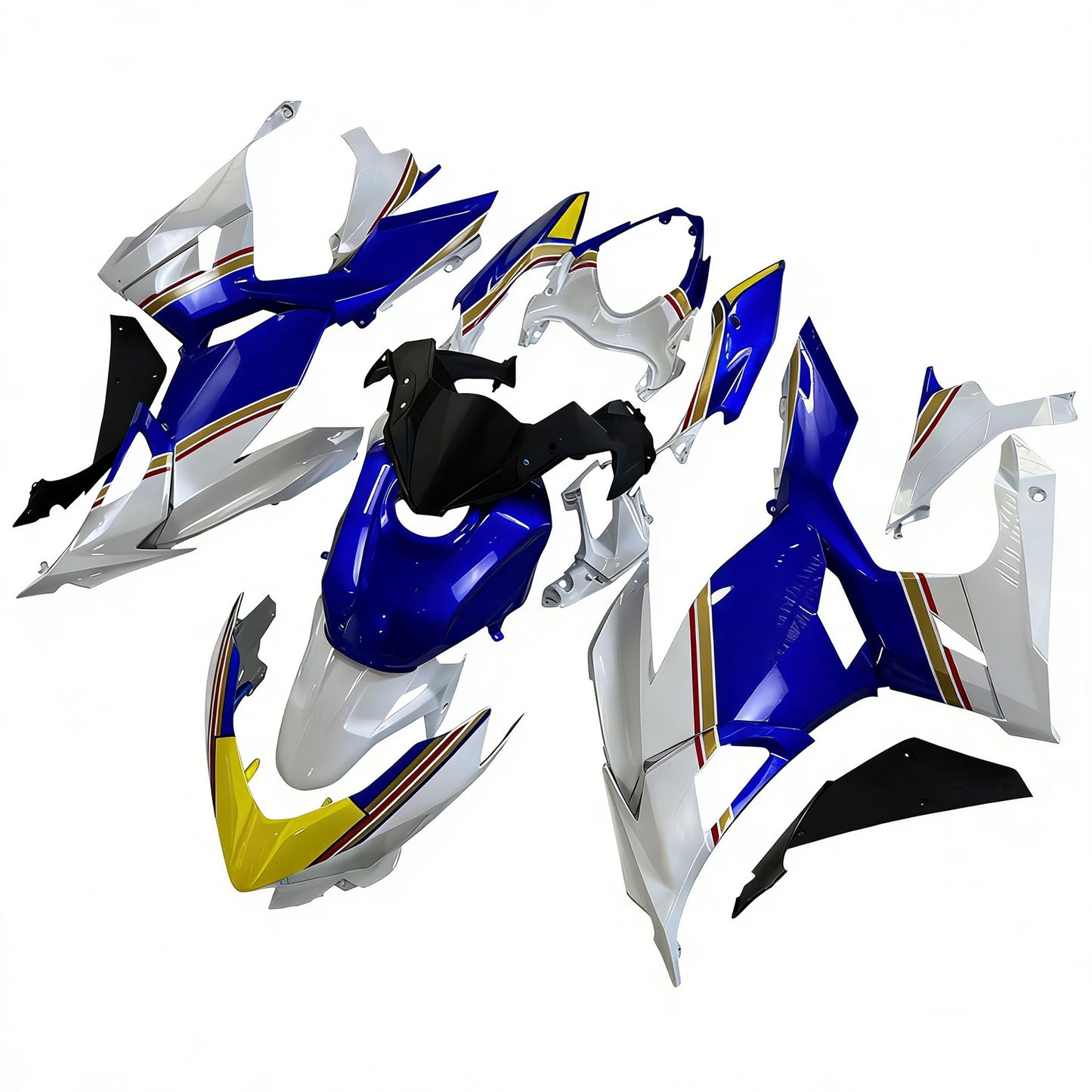 Amotopart Kawasaki EX400/Ninja400 2018-2023 Kit Carena Carrozzeria Plastica ABS
