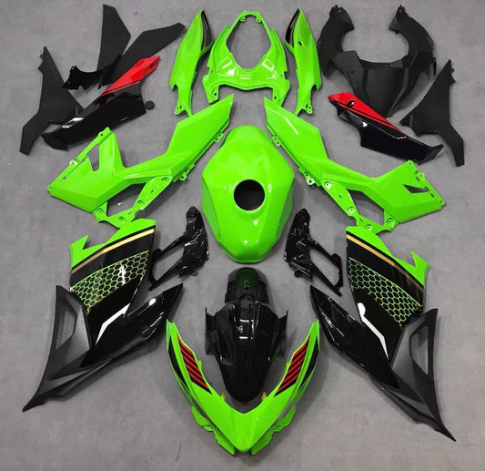 Amotopart Kawasaki EX400/Ninja400 2018-2023 Kit Carena Carrozzeria Plastica ABS