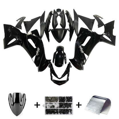 Amotopart Kawasaki 2006-2008 ER6F/NINJA650 KIT FAMERA DELLA GLOSS BLACO