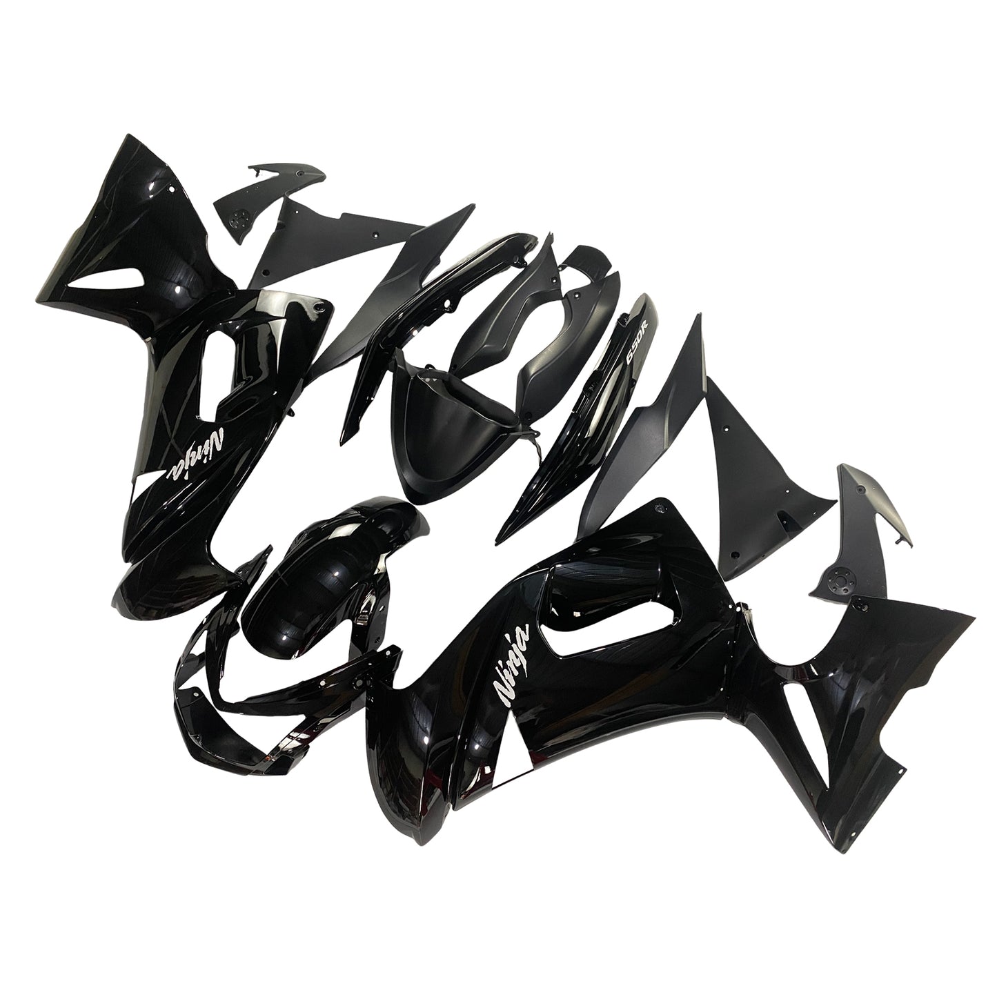 Amotopart Kawasaki 2006-2008 ER6F/NINJA650 KIT FAMERA DELLA GLOSS BLACO