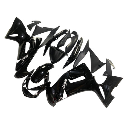 Amotopart Kawasaki 2006-2008 ER6F/NINJA650 KIT FAMERA DELLA GLOSS BLACO