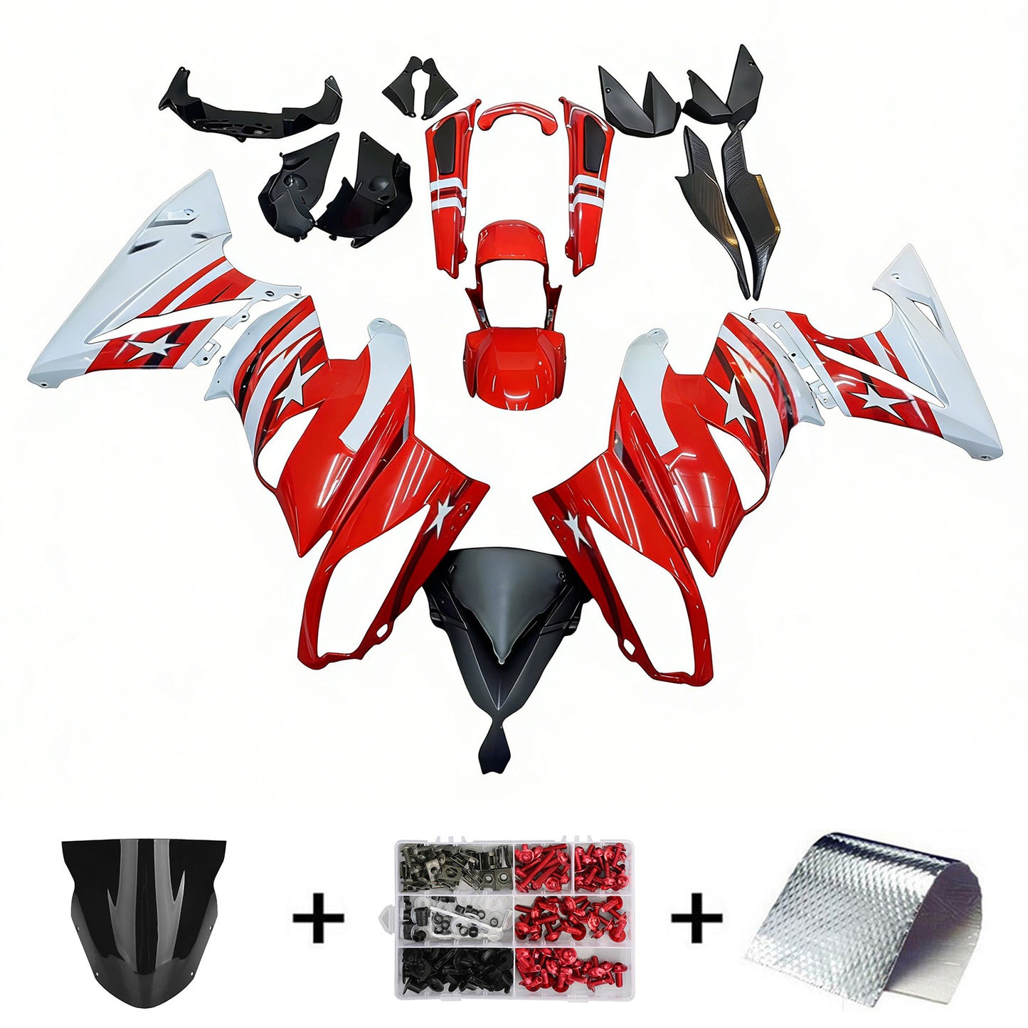 Kit carena iniezione plastica Kawasaki Ninja 650 ER-6F EX650 2009-2011