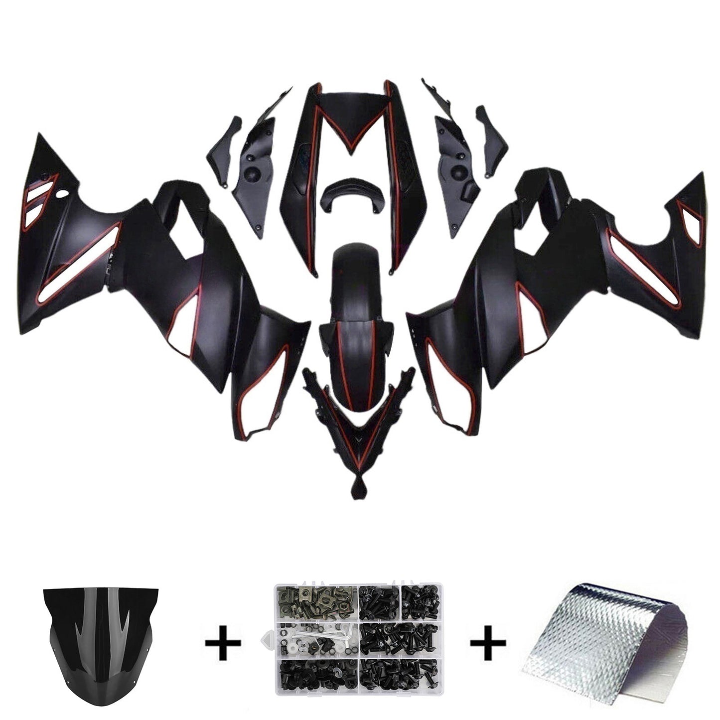 Kit carena iniezione plastica Kawasaki Ninja 650 ER-6F EX650 2009-2011