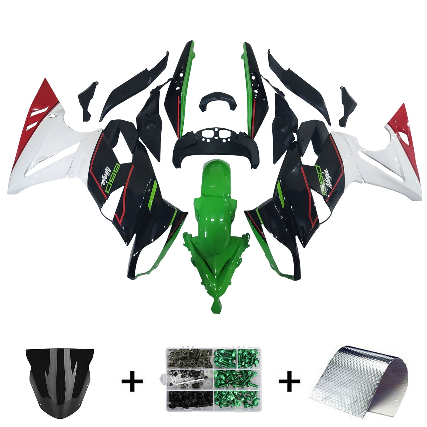 Kit carenatura iniezione plastica Kawasaki Ninja 650 ER-6F EX650 2009-2011 04#
