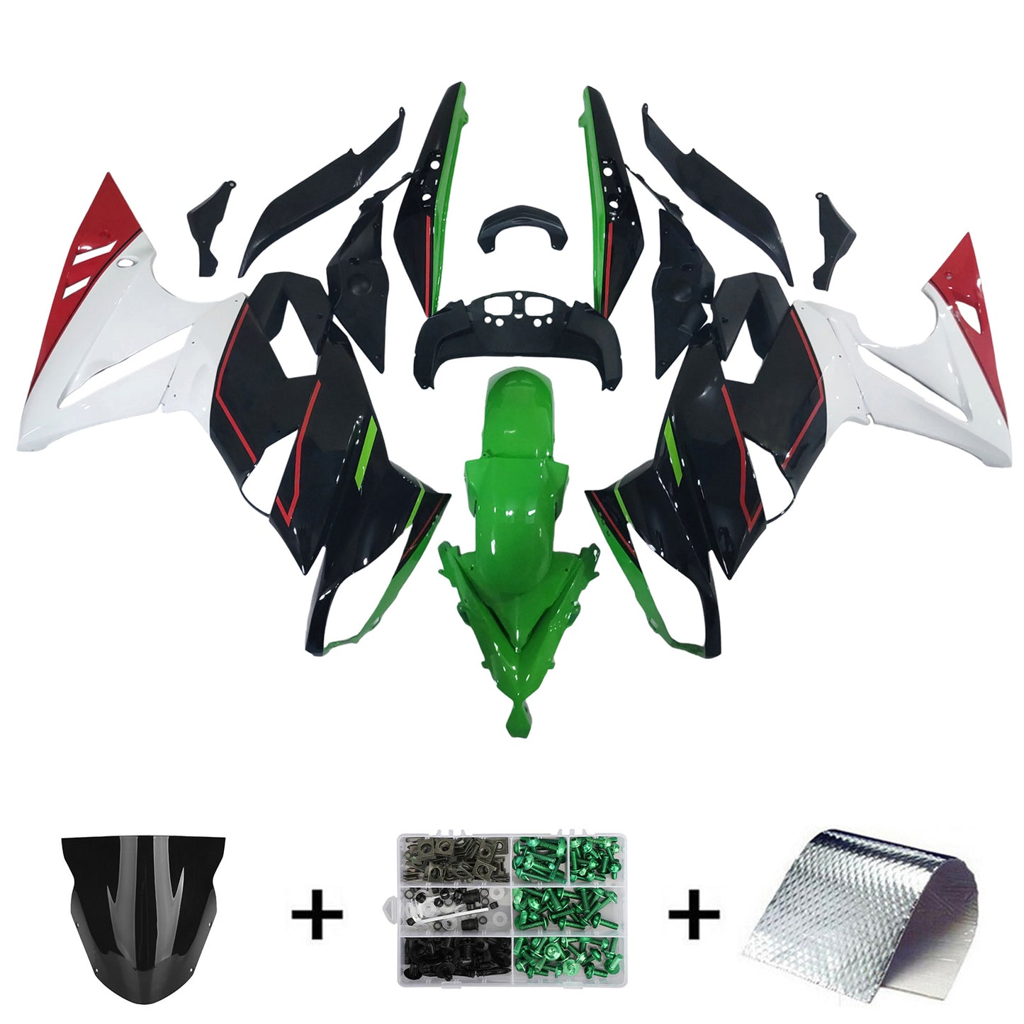 Kit carenatura iniezione plastica Kawasaki Ninja 650 ER-6F EX650 2009-2011 04#