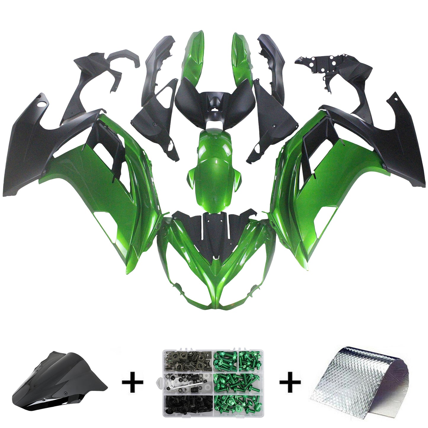 Kit Carena in Plastica per Kawasaki Ninja 650 ER-6F EX650 2012-2016 05# Generico