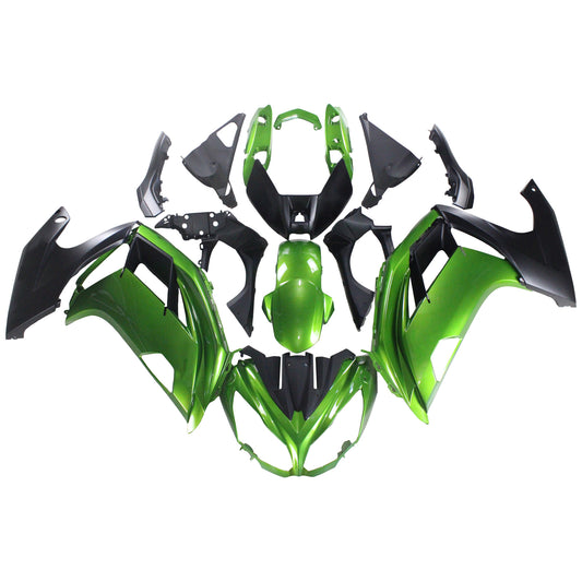 Amotopart 2012-2016 Kawasaki Ninja 650 Green Fearing Kit