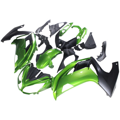 Amotopart 2012-2016 Kawasaki Ninja 650 Green Fearing Kit