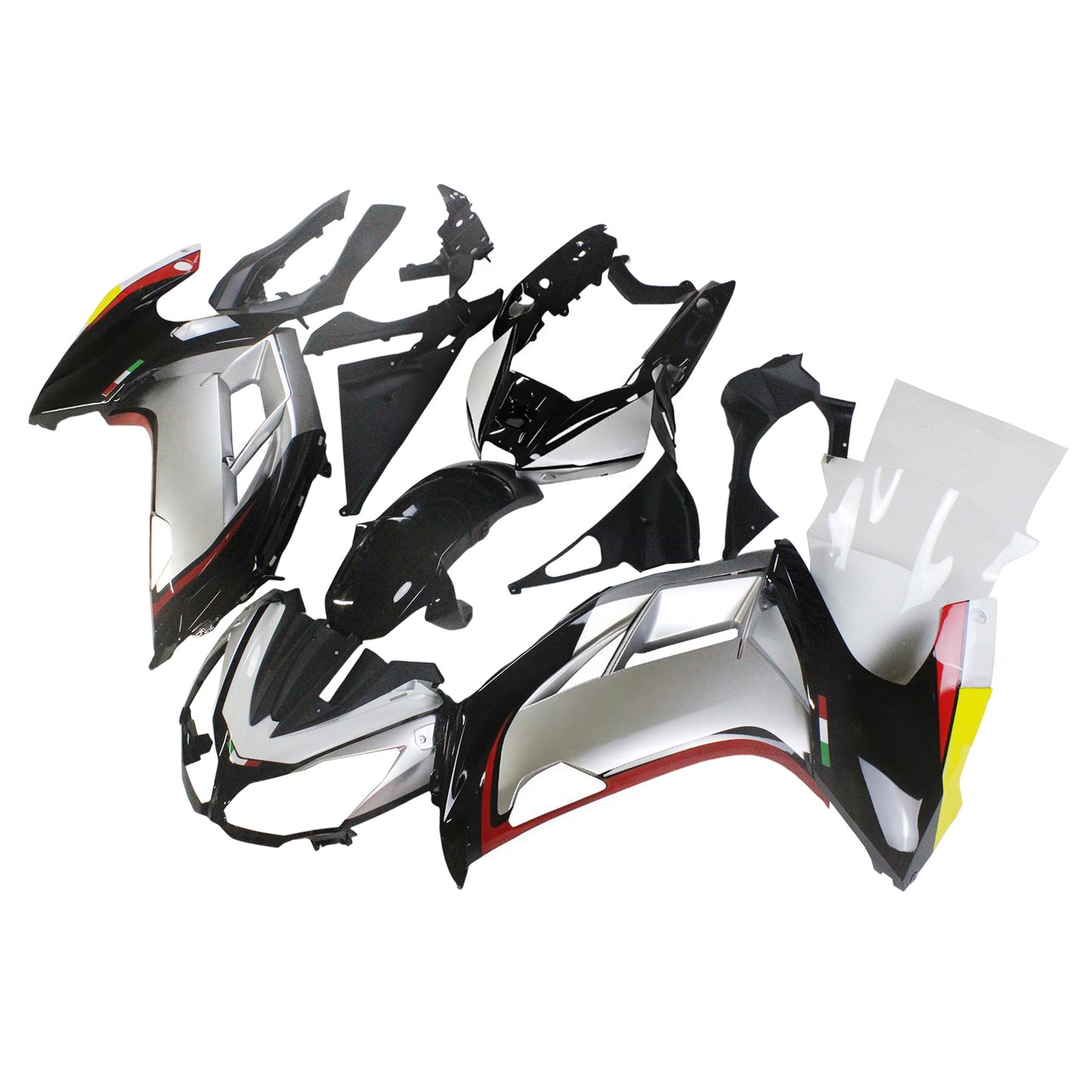 Amotopart 2012-2016 Kawasaki Ninja 650 kit di rivestimento multicolore nera