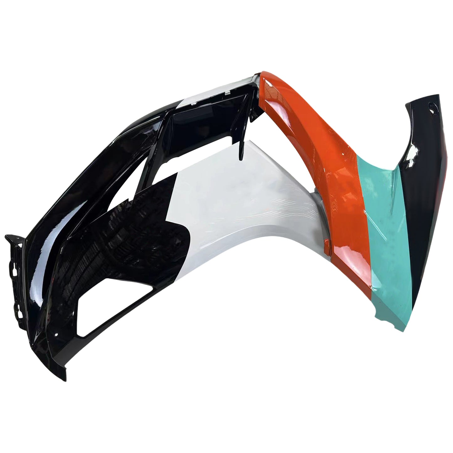 Amotopart 2012-2016 Kawasaki Ninja 650 kit carenatura arancione bianco nero