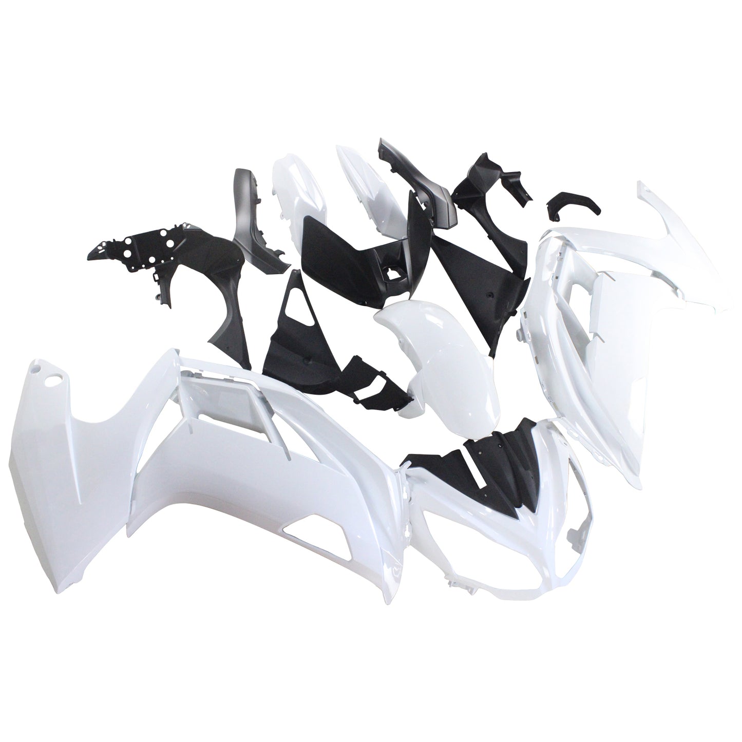Amotopart 2012-2016 Kawasaki Ninja 650 Wei? Kit di rivestimento a colori