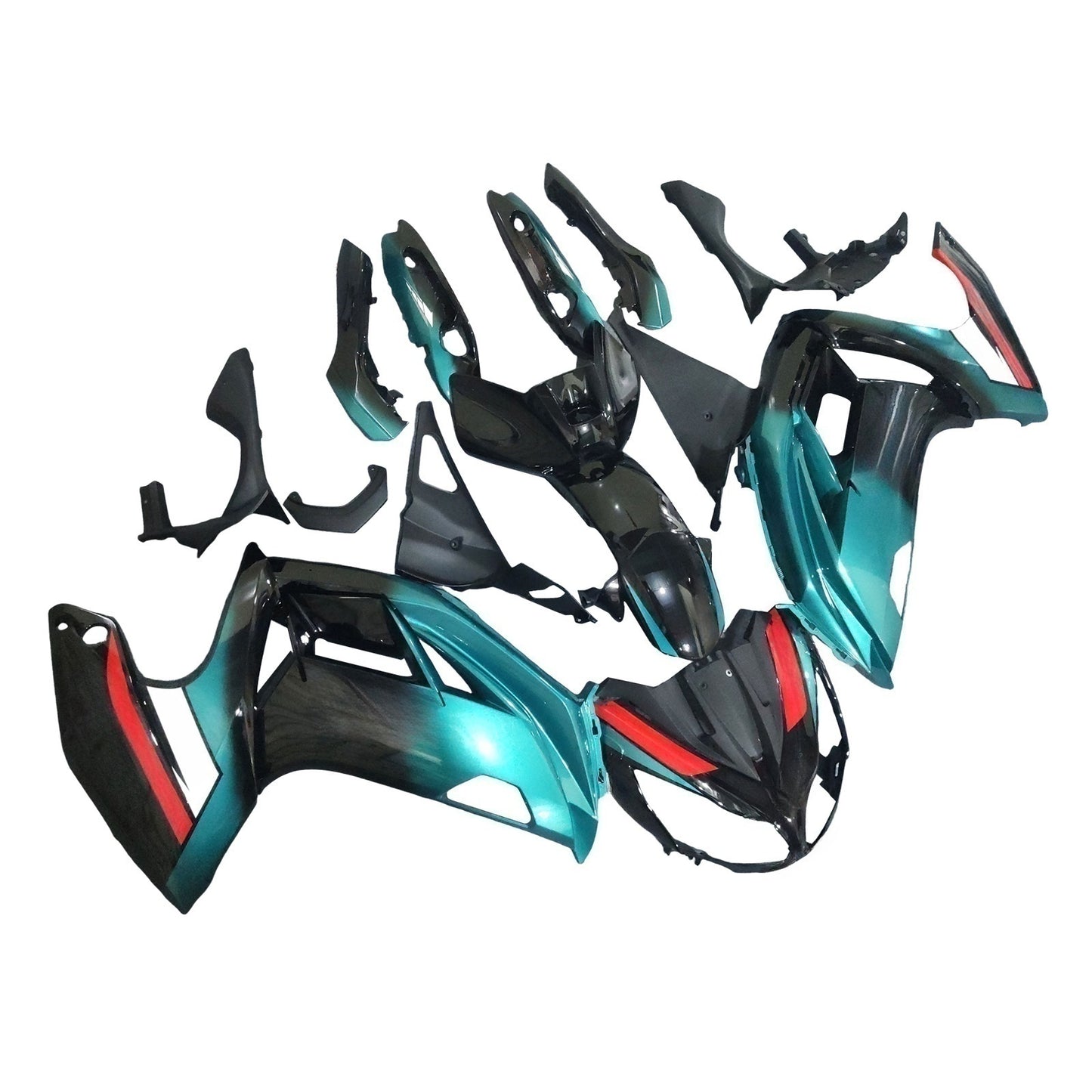 Amotopart Kawasaki ER6F/Ninja650 2012-2016 Kit carena Carrozzeria Plastica ABS