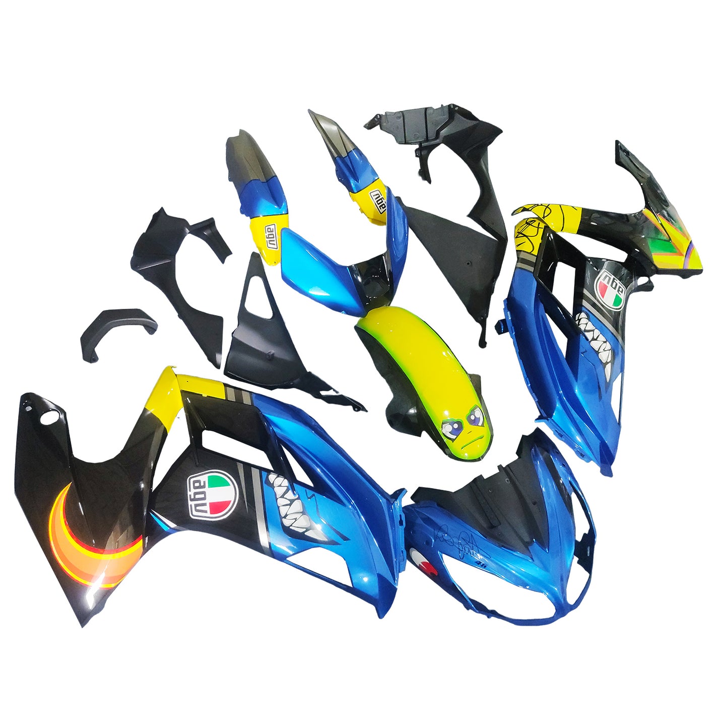 2012-2016 Kawasaki ER6F/Ninja650 Kit carenatura iniezione Carrozzeria Plastica ABS