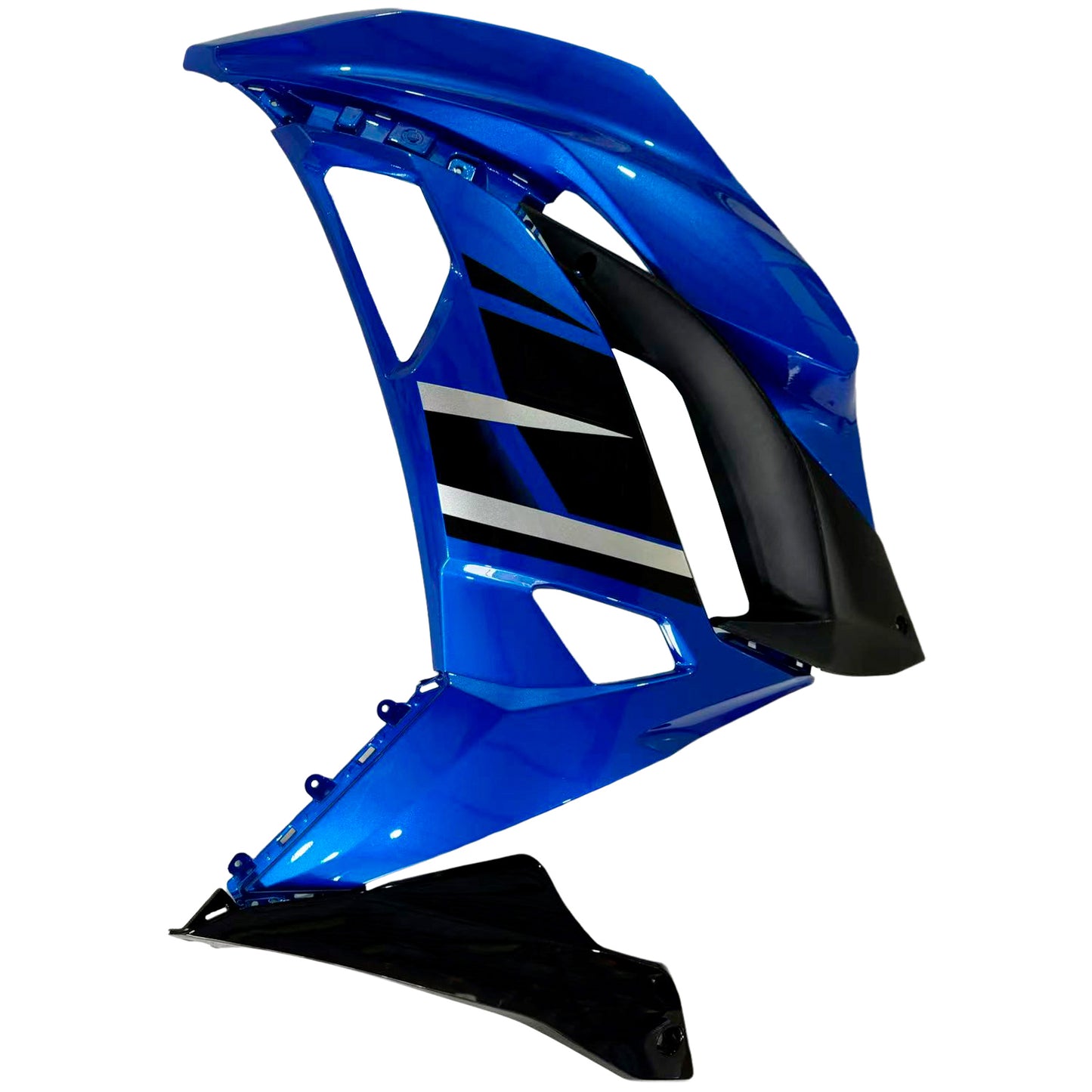 Amotopart Kawasaki ER6F/NINJA650R 2017-2019 kit di carenatura blu lucida