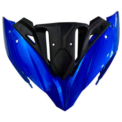 Amotopart Kawasaki ER6F/NINJA650R 2017-2019 kit di carenatura blu lucida