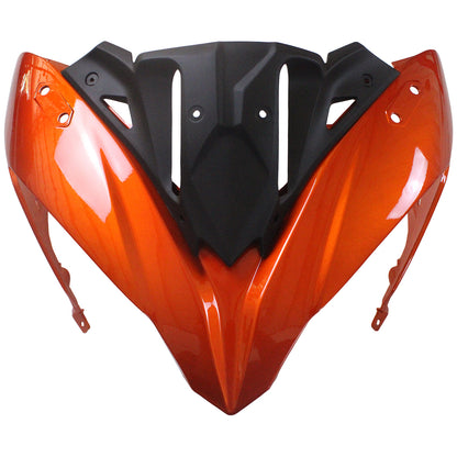 Amotopart Kawasaki ER6F/NINJA650R 2017-2019 Kit di spostamento arancione lucido