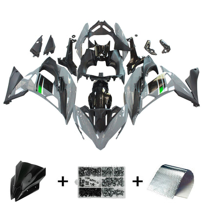 Amotopart Kawasaki ER6F/NINJA650R 2017-2019 Kit di rivestimento grigio