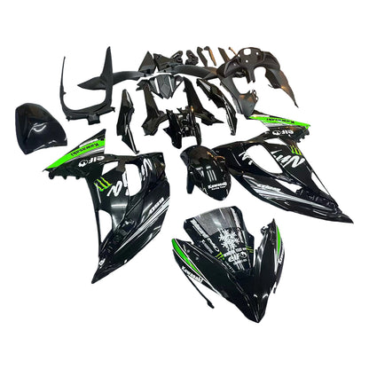 Amotopart Kawasaki ER6F/Ninja650R 2017-2019 Kit carena Carrozzeria Plastica ABS