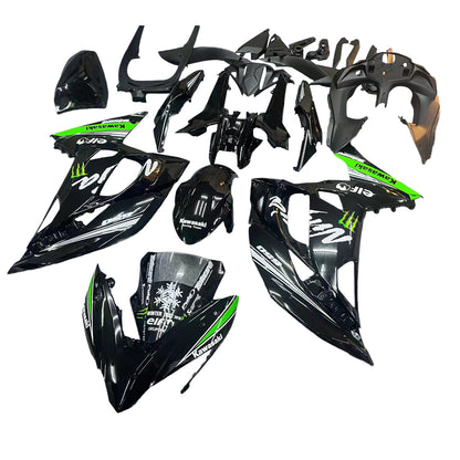 Amotopart Kawasaki ER6F/Ninja650R 2017-2019 Kit carena Carrozzeria Plastica ABS
