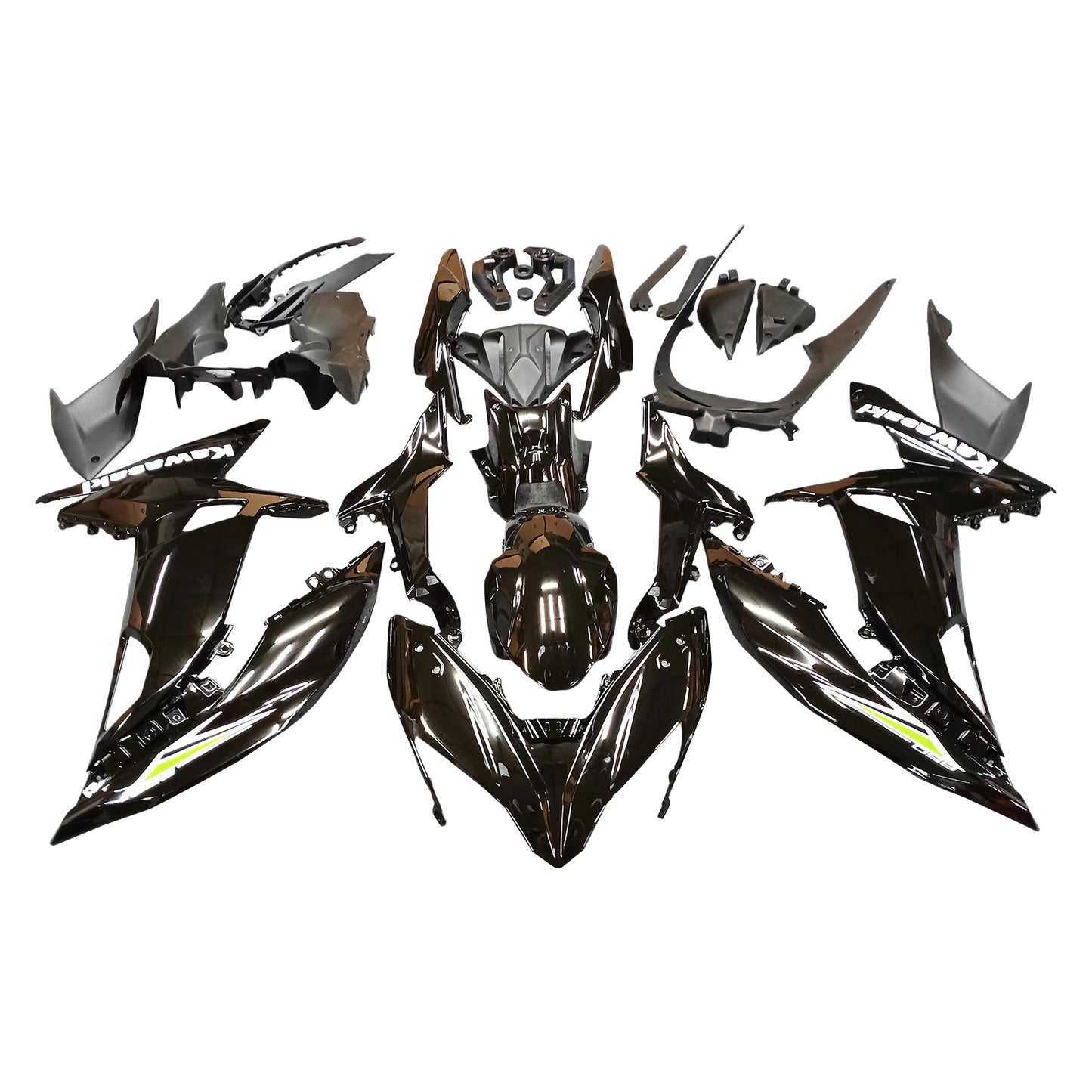 Amotopart Kawasaki ER6F/Ninja650R 2017-2019 Kit carena Carrozzeria Plastica ABS