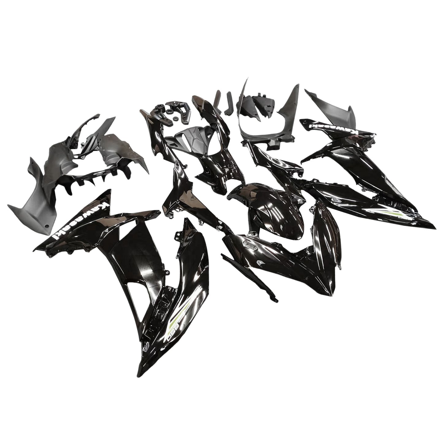 Amotopart Kawasaki ER6F/Ninja650R 2017-2019 Kit carena Carrozzeria Plastica ABS