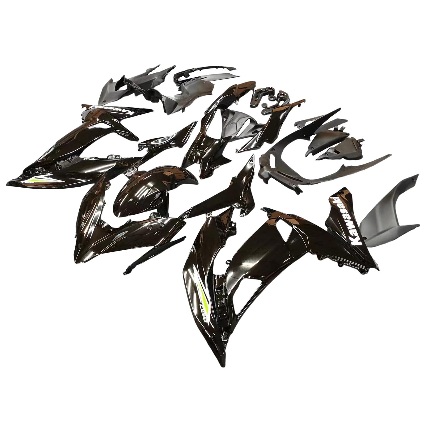 Amotopart Kawasaki ER6F/Ninja650R 2017-2019 Kit carena Carrozzeria Plastica ABS