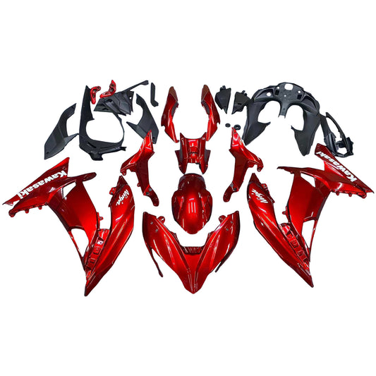 Amotopart Kawasaki ER6F/Ninja650R 2017-2019 Kit carena Carrozzeria Plastica ABS