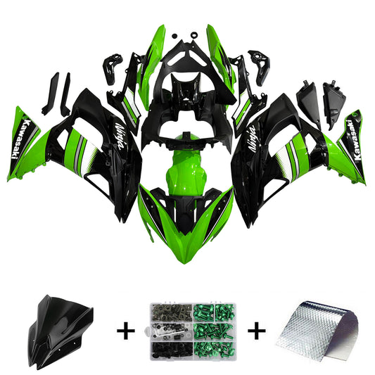 Amotopart Kawasaki ER6F/Ninja650R 2017-2019 Kit carena Carrozzeria Plastica ABS