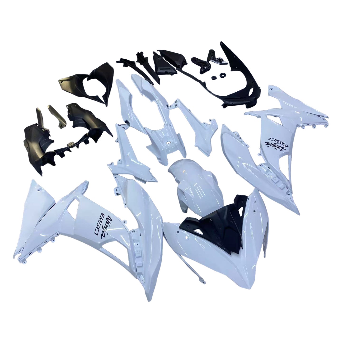 Amotopart Kawasaki ER6F/Ninja650R 2017-2019 Kit carena Carrozzeria Plastica ABS