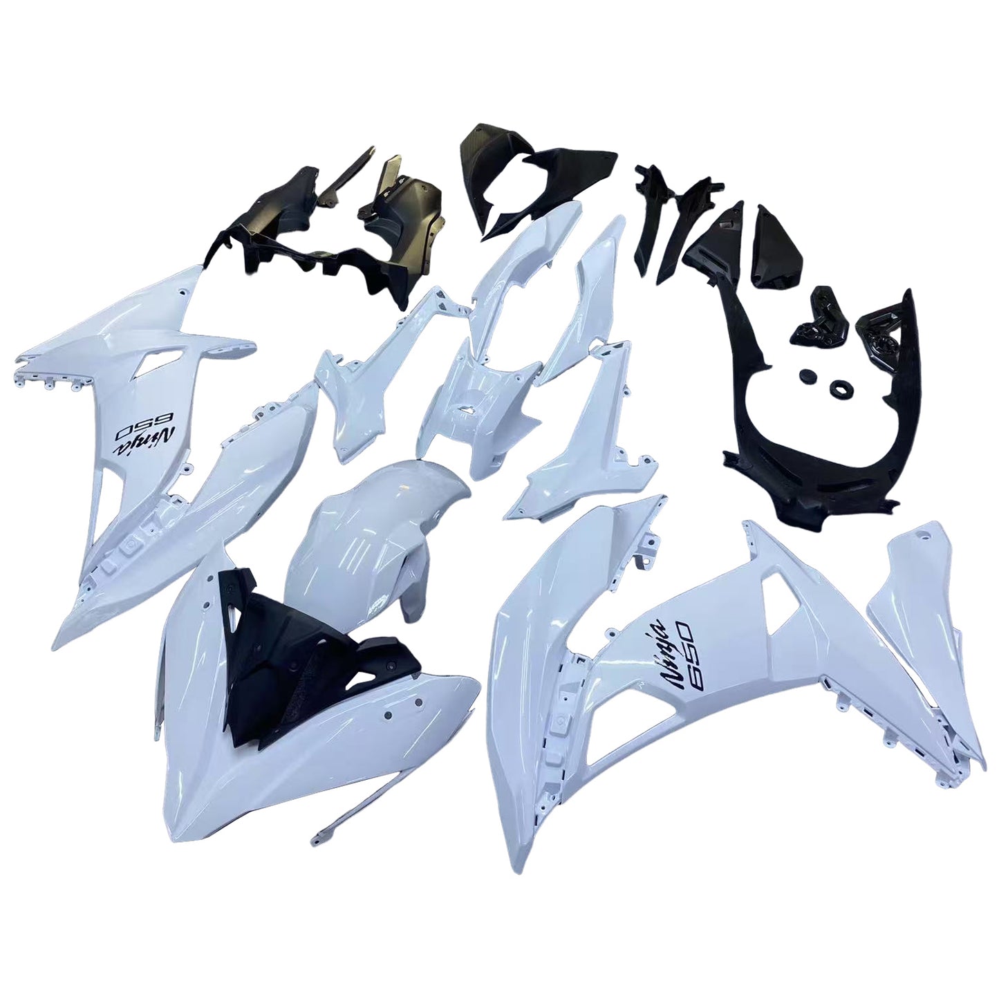 Amotopart Kawasaki ER6F/Ninja650R 2017-2019 Kit carena Carrozzeria Plastica ABS