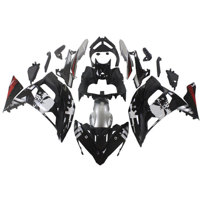 Amotopart Kawasaki ER6F/Ninja650R 2017-2019 Kit carena Carrozzeria Plastica ABS