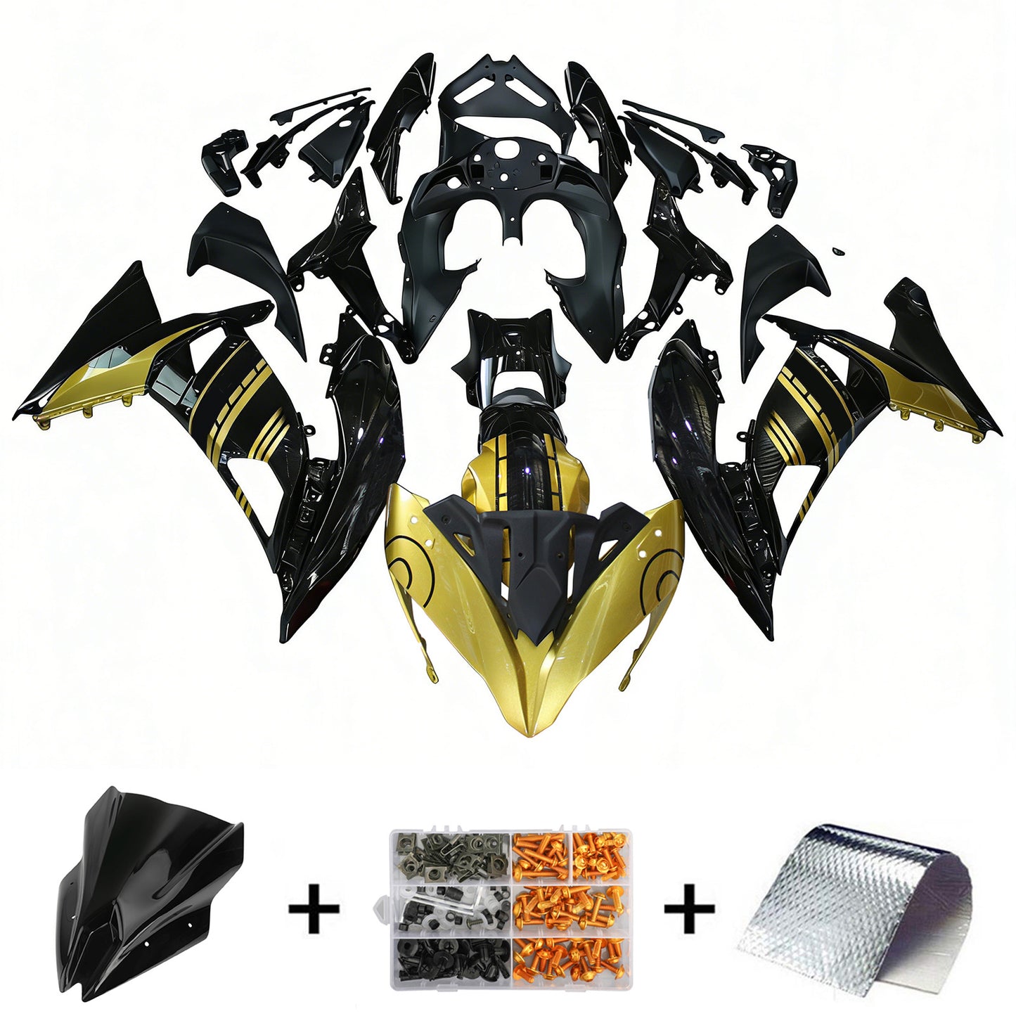 Kit carenatura iniezione Kawasaki ER6F/Ninja650R 2017-2019 Carrozzeria in plastica ABS
